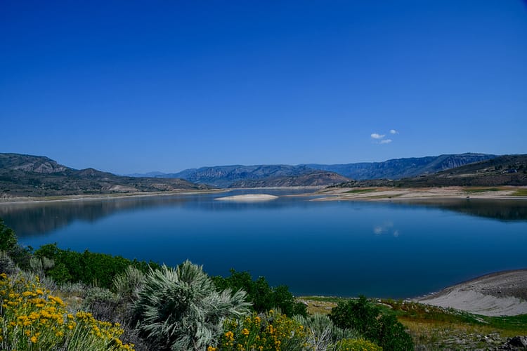Beautiful Blue Mesa Reservoir in the Rockies