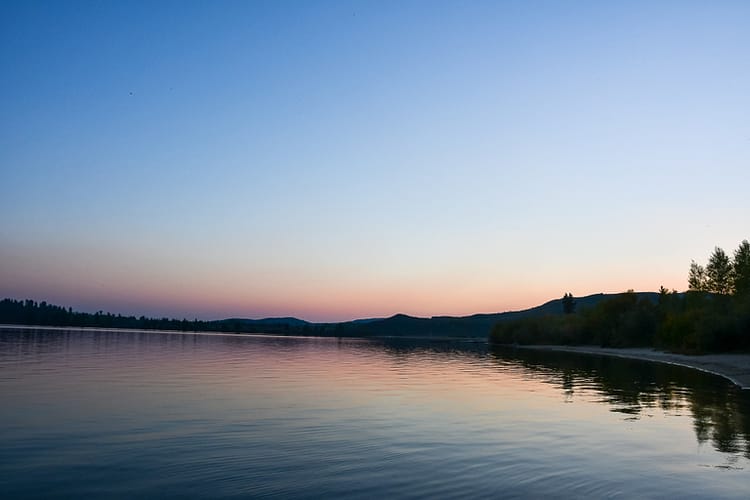 Sunset at Half Moon Lake